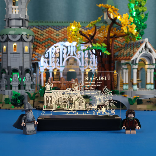 乐高10316发光展示铭牌