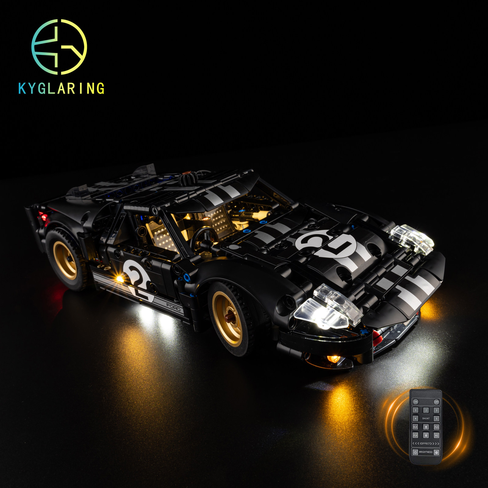 KY可匀适用于乐高42223 1966福特GT勒芒赛车LED积木玩具灯饰灯光