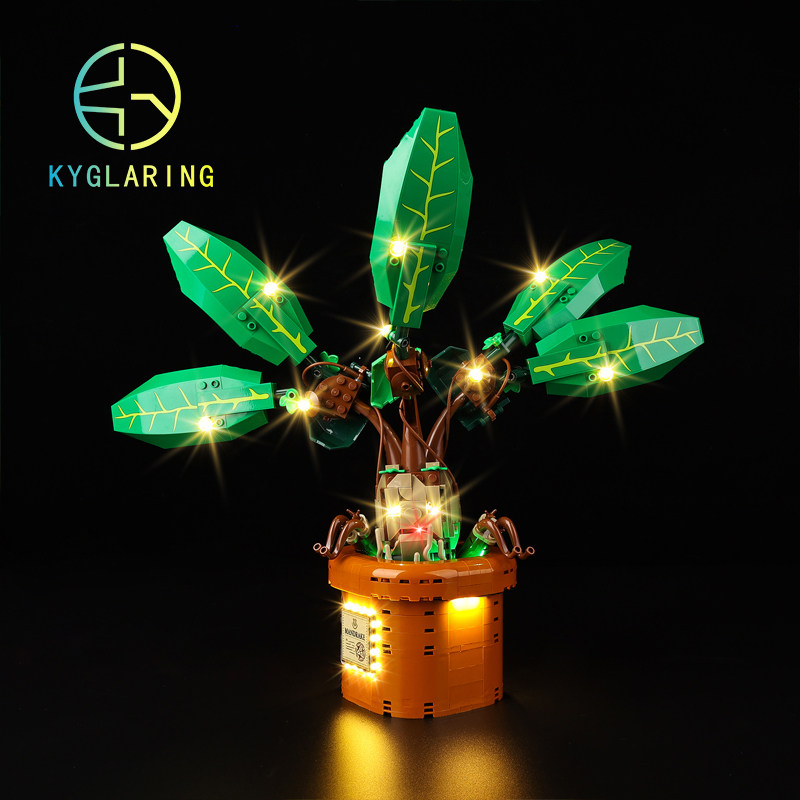 KY可匀适用于乐高76433曼德拉草哈利波特系列LED积木玩具灯饰灯光