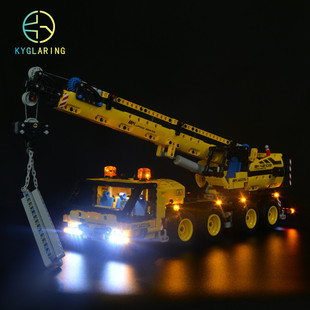 KY适用于乐高42108科技机械组移动式起重机拼插积木LED灯饰