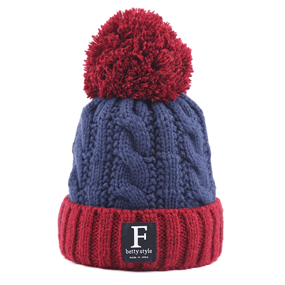 户外毛线帽可爱女秋冬季