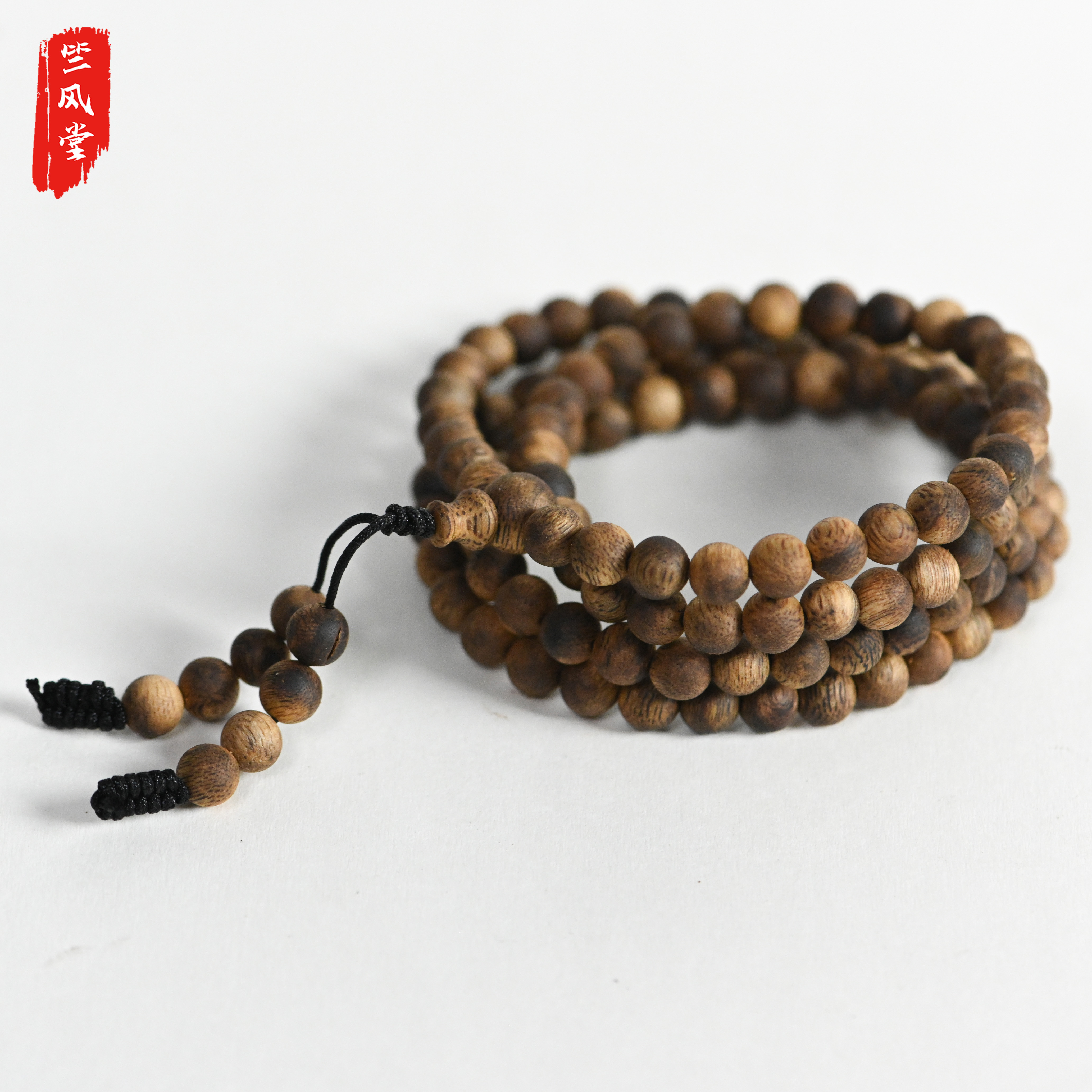 沉香6mm圆珠手串-天然种植奇楠沉香-多样性发其一