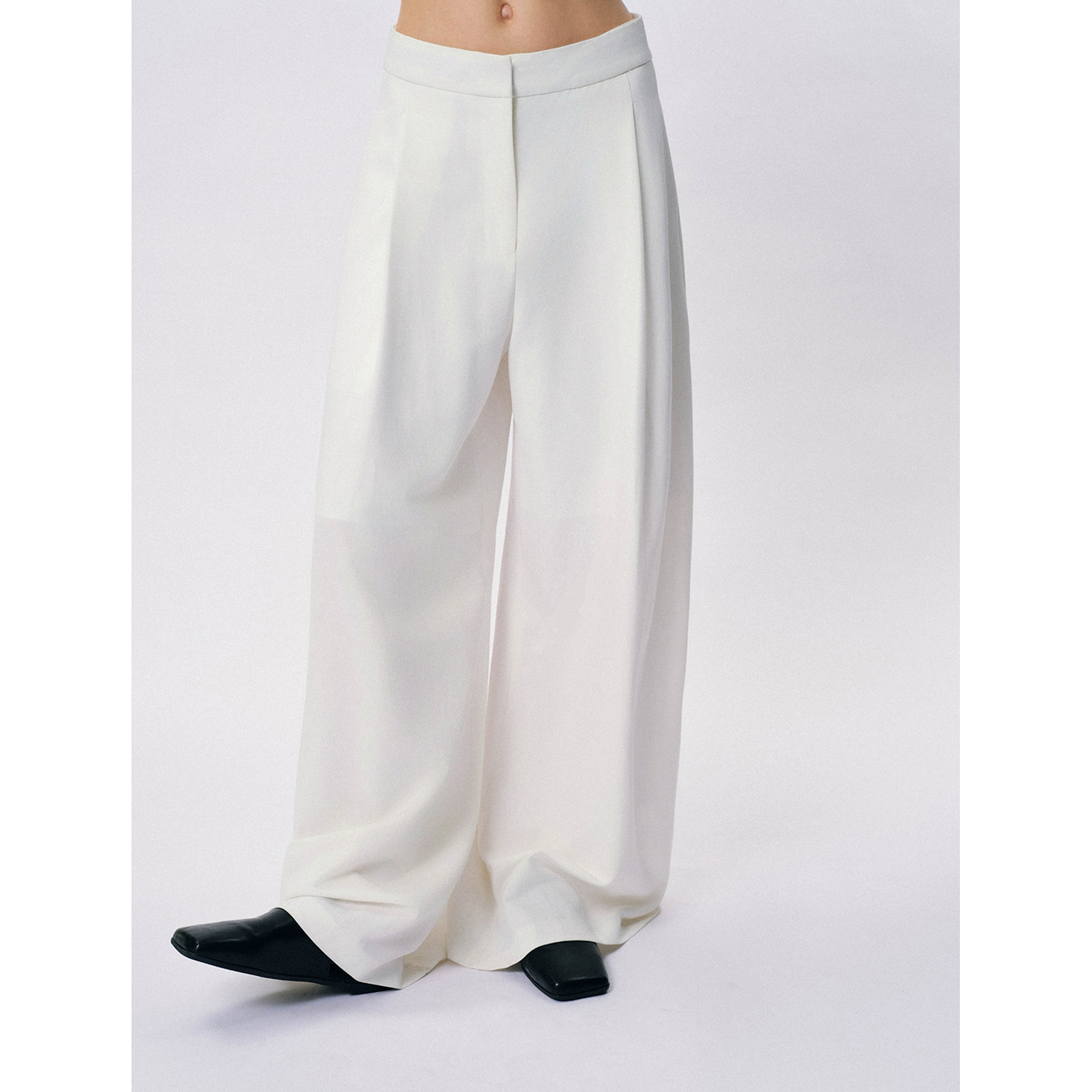 SO 原创设计25秋款立体廓形休闲裤简约时尚百搭阔腿裤直筒长裤女