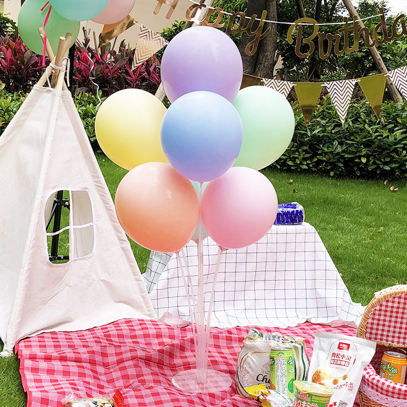 气球桌飘生日派对布置网红场景立柱支架野餐用品开业摆件装饰