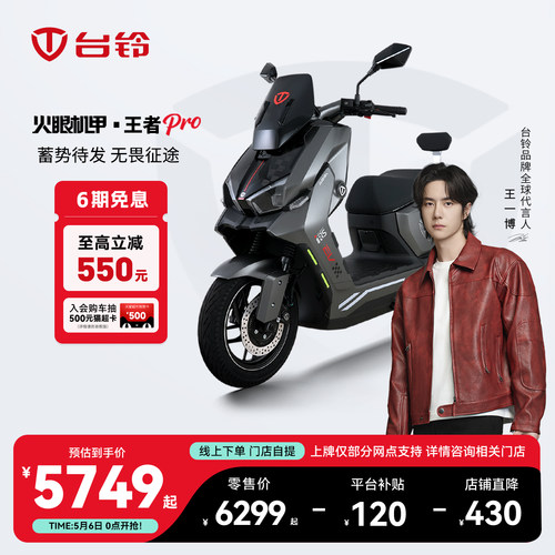 台铃王者PRO电动摩托车智能长续航成人通勤门店自提