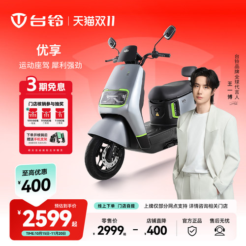 台铃长续航电动车踏板电瓶车