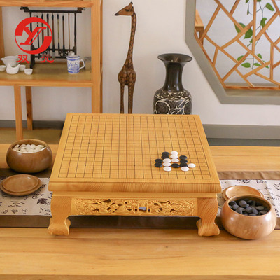 双元枫木榧木雕龙礼盒收藏围棋
