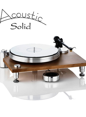 德国 Acoustic Solid 实丽 Solid 111 Wood 原木 发烧级 黑胶唱机