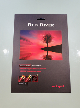 美国 Audioquest AQ 线圣 Red River红河RAC信号线XLR平衡线行货