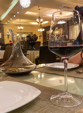 意大利RCR进口2支装水晶玻璃勃艮第红酒杯子一对高脚杯家用套装