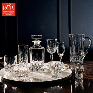 RCR意大利进口水晶玻璃杯威士忌洋酒杯子红酒杯高脚杯礼盒套装