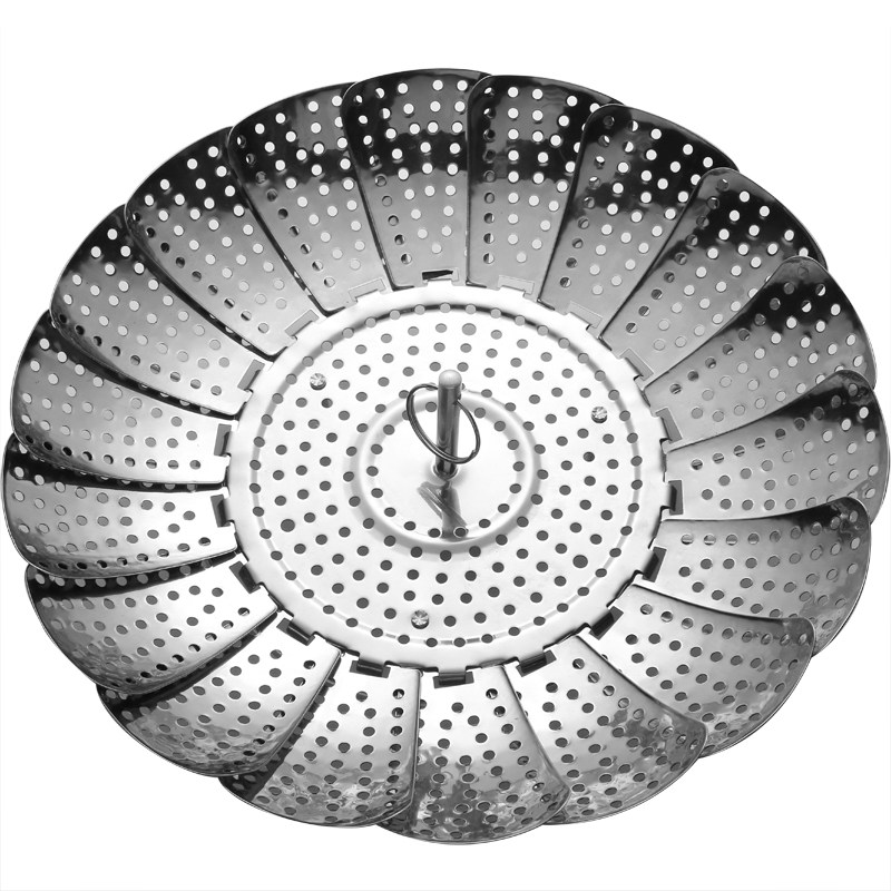 多功能折叠蒸笼蒸盘收缩莲花笼屉通用蒸菜架蒸隔多用蒸盘器