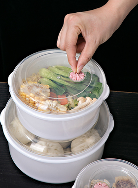 水果食品保鲜碗可微波加热专用饭盒 食品级塑料带盖盒子便当餐盒