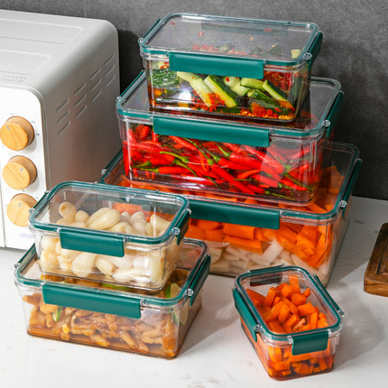 冰箱收纳盒水果保鲜盒商用大容量食品级泡菜海参鱼胶泡发密封盒子