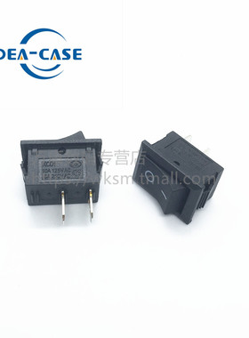 万康丨XL601船型开关 21*15mm 黑色2脚 6A/250V 船形翘板KCD1-101