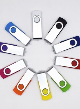 招投标128MBU盘不锈钢旋转创意刻字小容量公司礼品定制企业LOGO