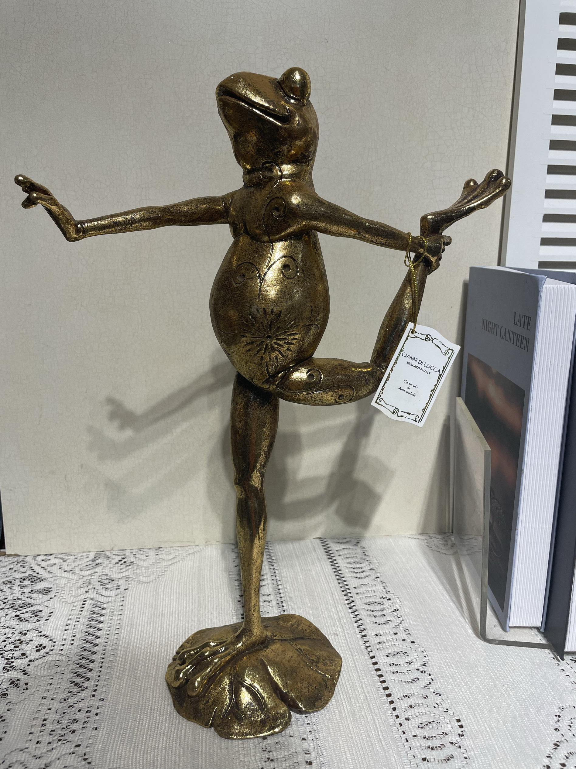 美式复古瑜伽青蛙工艺品摆件家居装饰树脂摆设