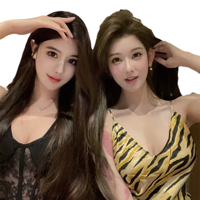 虎纹奢华名媛吊带背心时尚贵气