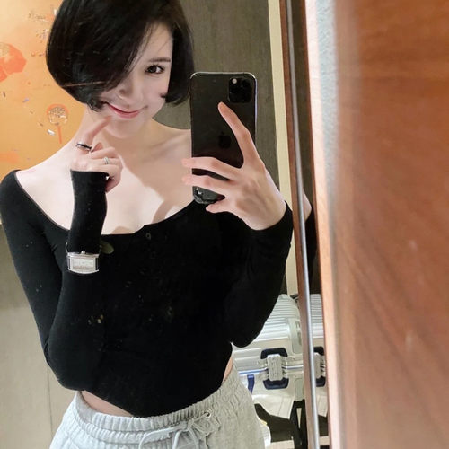 奢华名媛高腰连档套头