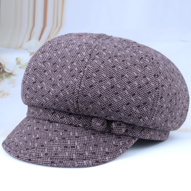 鸭舌帽逛街优雅女士春秋冬帽子