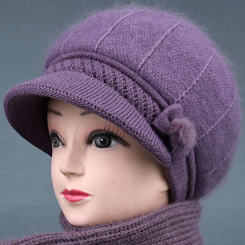 冬天保暖帽秋冬季休闲保暖毛线帽