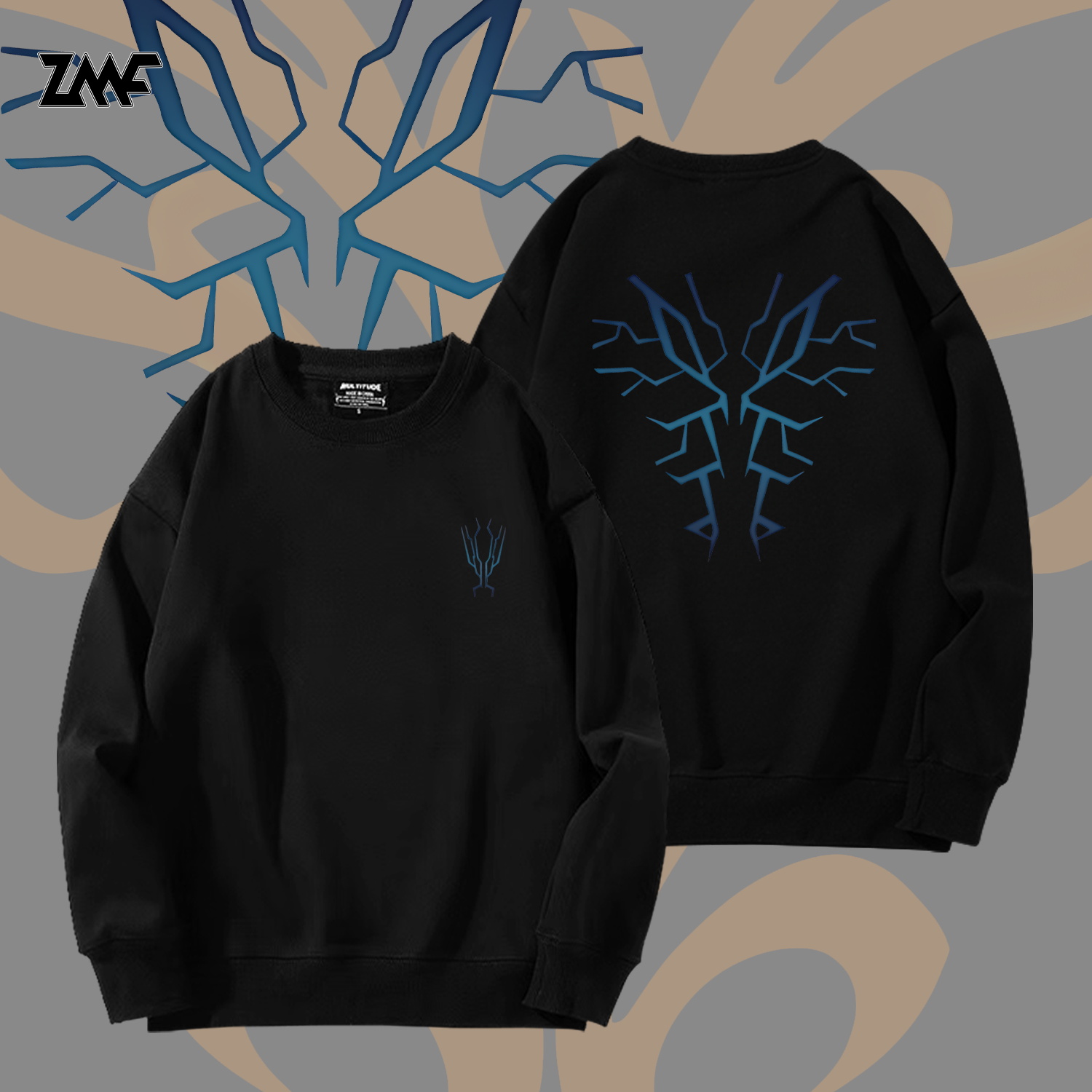 加绒柔顺亲肤保暖圆领卫衣