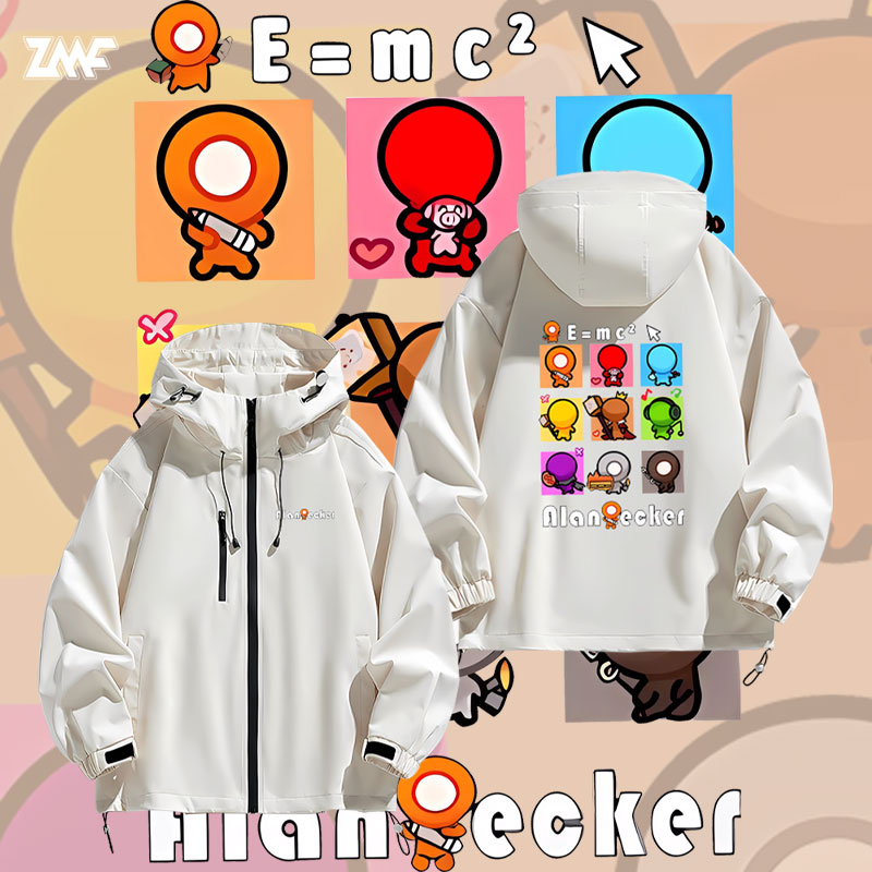 连帽百搭显瘦宽松防风冲锋衣