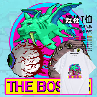 沙盒游戏T恤泰拉瑞亚Terraria周边夏季休闲纯棉短袖衣服男生潮流