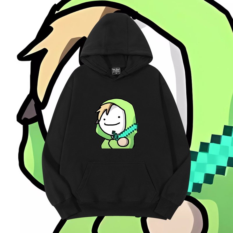 我的世界大神dream周边连帽卫衣秋冬加绒男女情侣衣服宽松潮外套