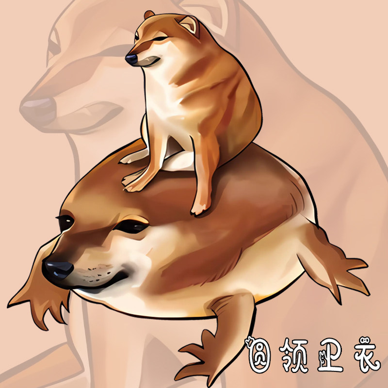 网红蛤蟆青蛙柴犬加绒保暖卫衣