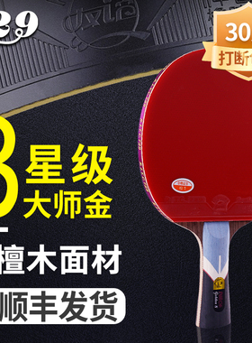729乒乓球拍大师金六星七星八星友谊学生兵乓球拍专业级7星横直拍