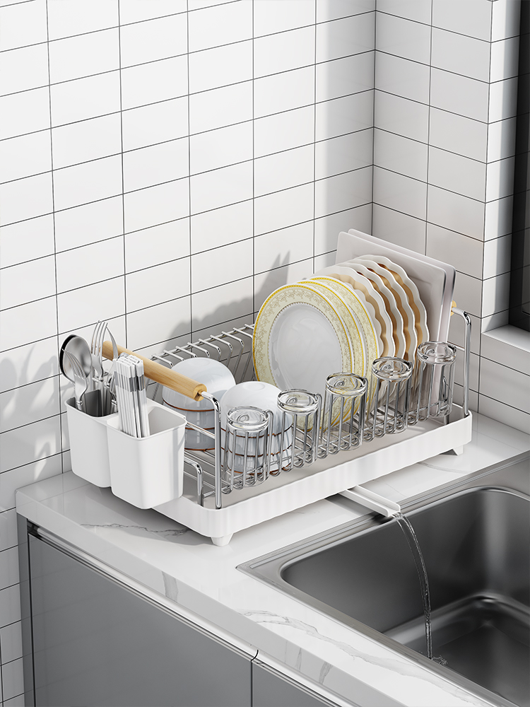 碗碟收纳架不锈钢碗架厨房碗盘置物架沥水篮放碗筷碟子盘子沥水架