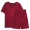 Wine red O-neck short sleeved capris for men