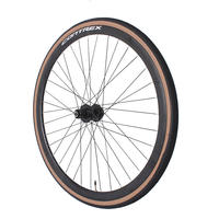 700c Gravel road bike disc brake type wheel set Melon bike Gravel quick-release front and rear wheel sets yellow edge tires 700x32c thumbnail 6