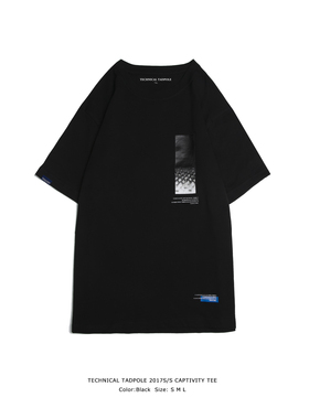 TNPE 2017 SPRING/SUMMER Captivity 黑色印花T恤