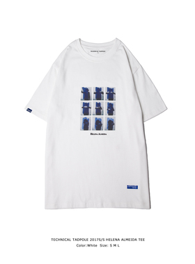 TNPE 2017 SPRING/SUMMER helena白色印花T恤