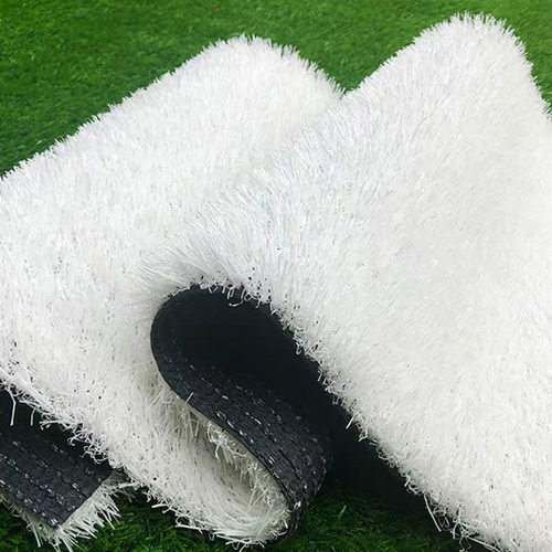 仿真人造草坪纯白色塑料假草皮