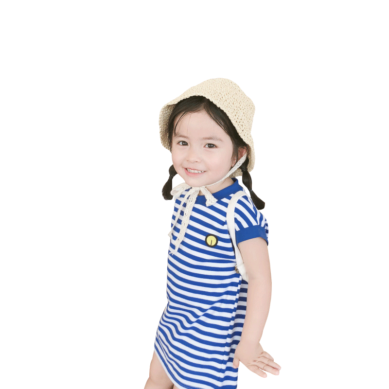 小女童连衣裙夏装2025新款婴儿童洋气T恤裙子宝宝纯棉洋气短袖裙