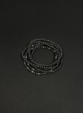 【拍一发五】小心袖口 vintage中古黑曜闪光手串复古简约日常百搭