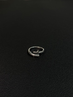 小心袖口 Vintage中古荆棘戒指暗黑小众做旧活口指环男女百搭配饰