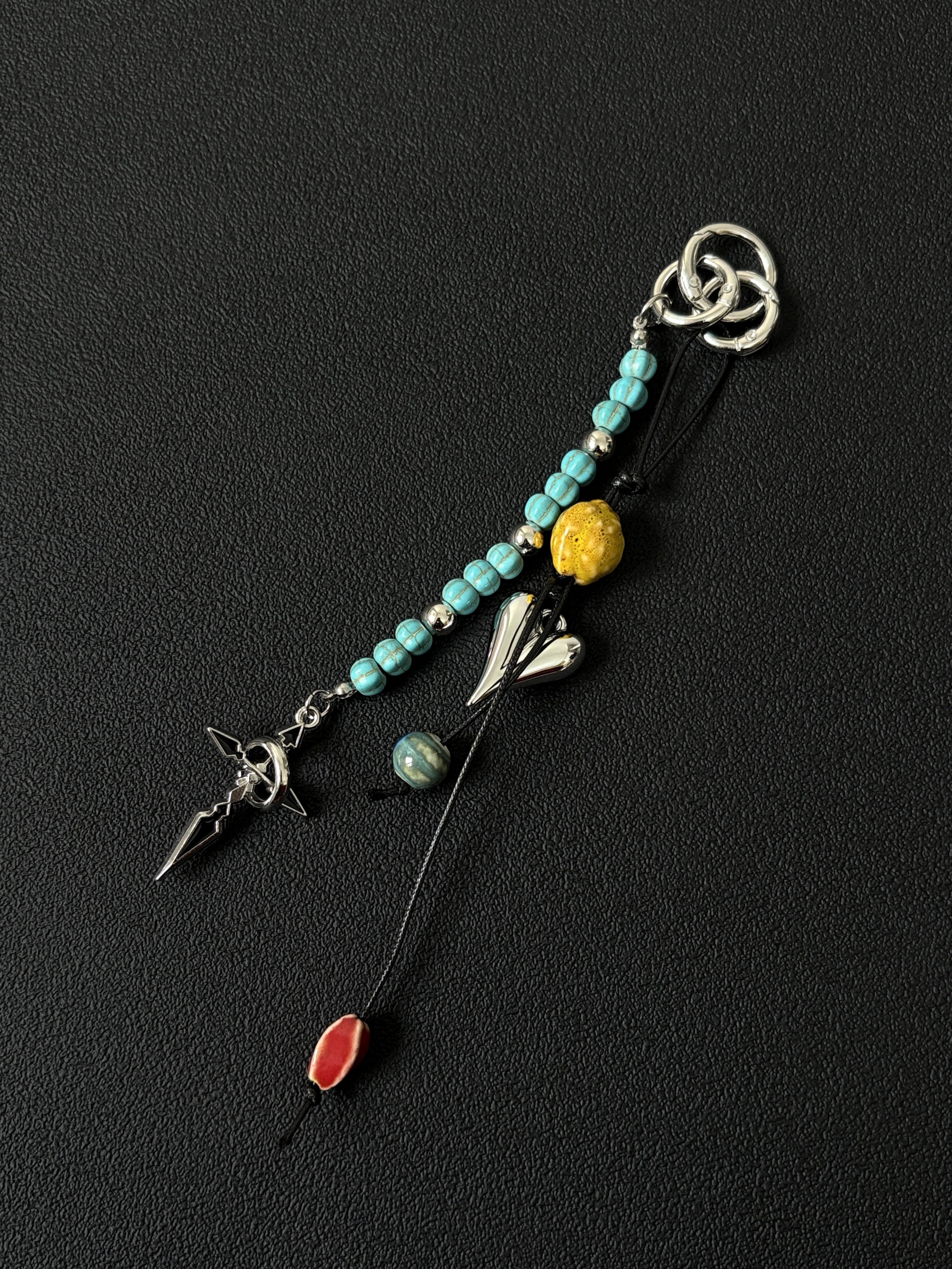 小心袖口 Vintage中古松石绿复古串珠裤链钥匙扣包包挂件腰间配饰,服饰配件/皮带/帽子/围巾,钥匙扣,淘宝优惠券,粉丝福利购,淘宝优惠卷