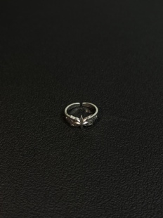 小心袖 vintage中古十字架戒指复古小众简约百搭男女指环配饰 口