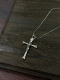 Vintage中古十字骷髅头重金属钛钢项链朋克配饰 25SS 小心袖 口
