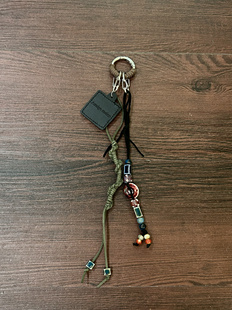 小心袖 cleanfit小众设计感手作陶瓷串珠定制皮牌配饰钥匙扣绳 口