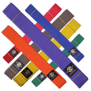 极真会中空协空手道腰带儿童成人大学生极真会空手道腰带等级腰带