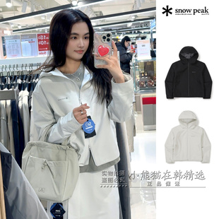 Snowpeak雪峰正品春夏新款防水轻量化女款连帽夹克外套S26ZWPJK07