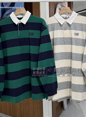 Wacky willy火柴人专柜正品春夏新款条纹撞色长袖T恤衫WA2601LT16