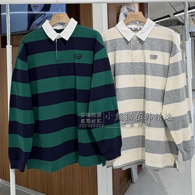 Wacky willy火柴人专柜正品春夏新款条纹撞色长袖T恤衫WA2601LT16