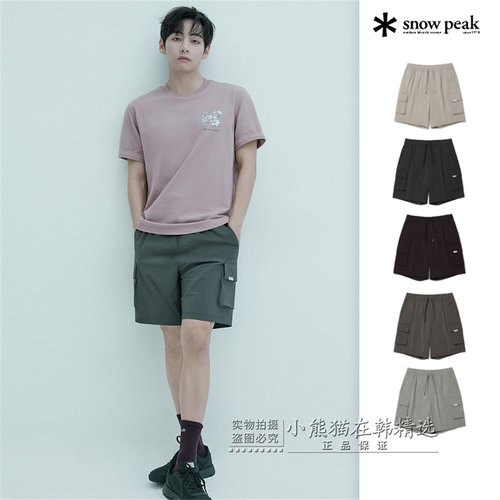 Snowpeak雪峰正品春夏新款基础简约男款休闲直筒短裤潮S26MURHP60