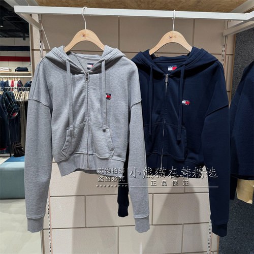 TOMMY专柜正品时尚情侣棉质帽衫T32G6TJC01TWT2